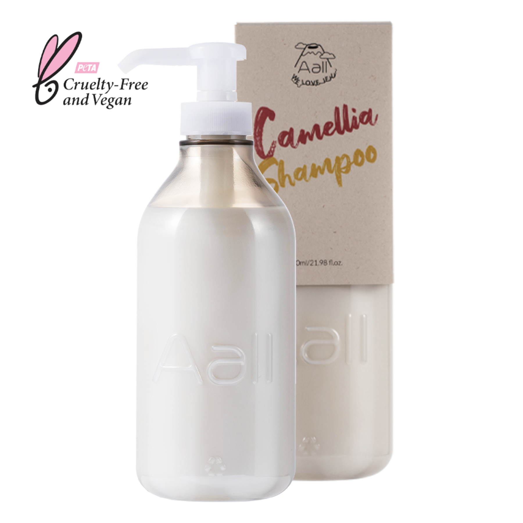 [비건 인증] 에이올 제주 동백 천연 비건 탈모 샴푸 650ml (Aall Camellia Shampoo 650ml - PeTA Vegan)